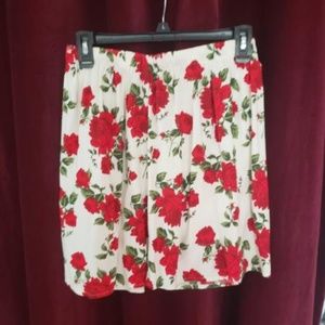 white rose skirt
